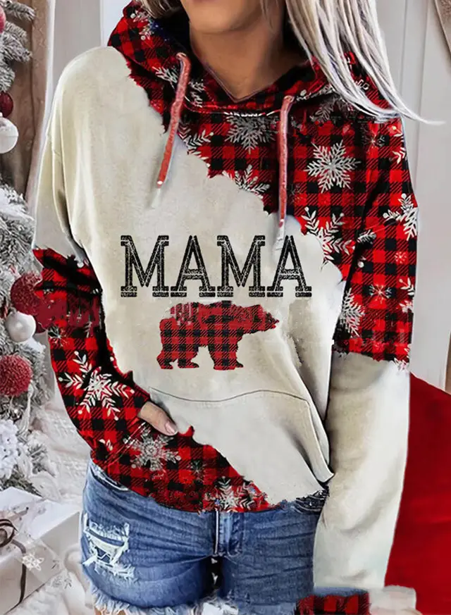 Hooded loose fitting women's sweater Red - Shop at LoveMi