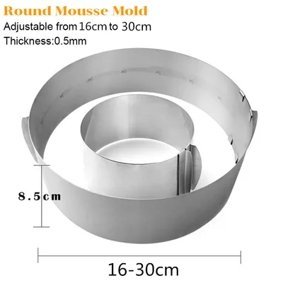 Adjustable stainless steel cake pan Round - Shop at LoveMi