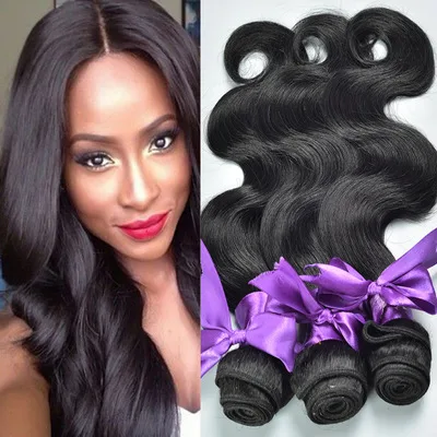 Real Hair Wig Hair Styling Hair Extension Body Wave Human Hair Weaves Bundle Deals Human Hair Extensions Natural & Jet Black 12Inch - Shop at LoveMi