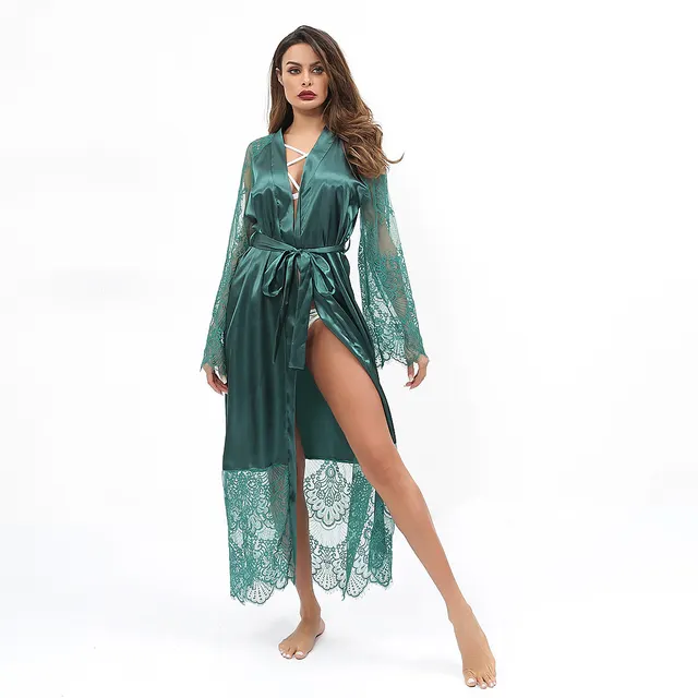 Women's Lace Nightdress, Green - Shop at LoveMi