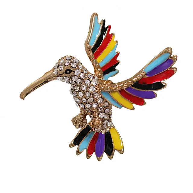 Oil dripping insect brooch Hummingbird - Shop at LoveMi