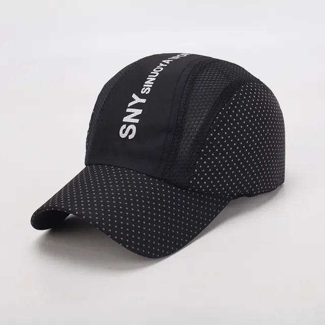 Korean letter embroidered outdoor sun hat Black - Shop at LoveMi