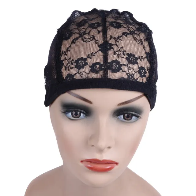 Wig flower high elastic mesh cap Black - Shop at LoveMi