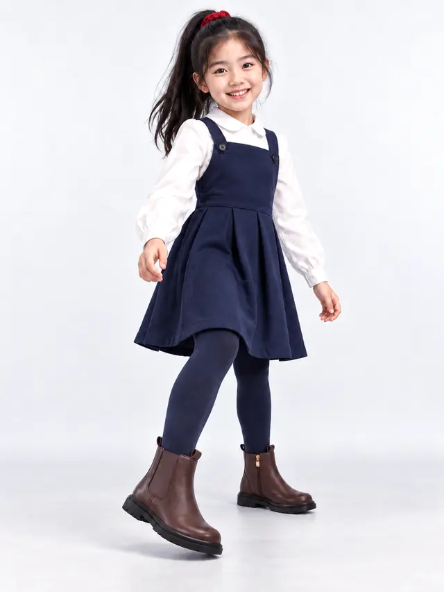 Girls' Brown Chelsea Boots with Side Zip Brown - Shop at LoveMi