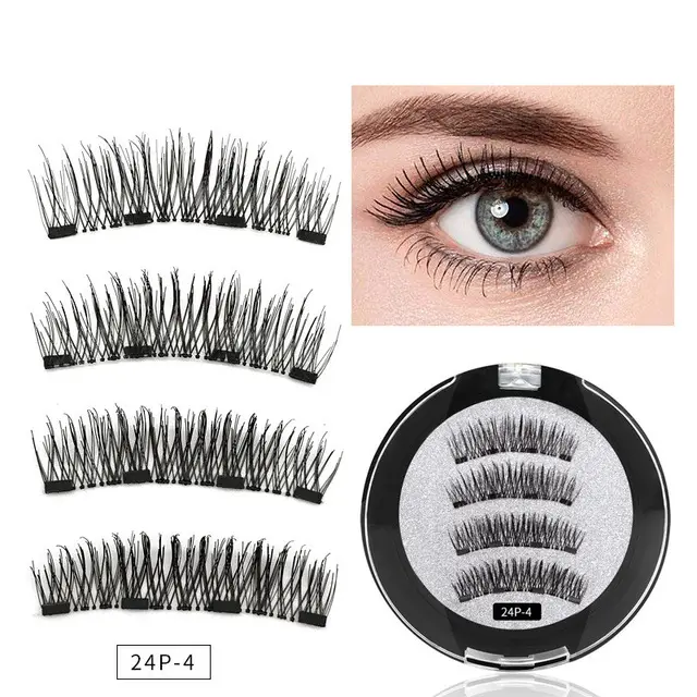 Four magnet magnet false eyelashes 24P 4 Q2Pcs - Shop at LoveMi