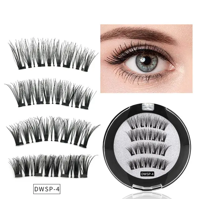 Four magnet magnet false eyelashes Dwsp 4 - Shop at LoveMi
