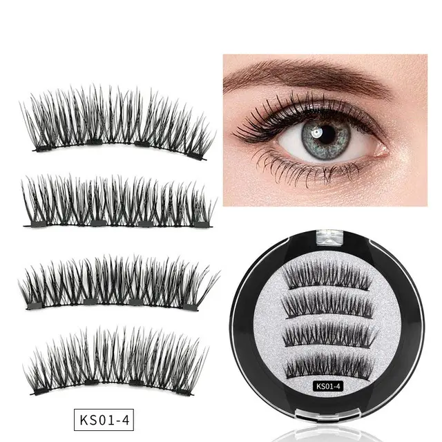 Four magnet magnet false eyelashes Ks01 4 - Shop at LoveMi