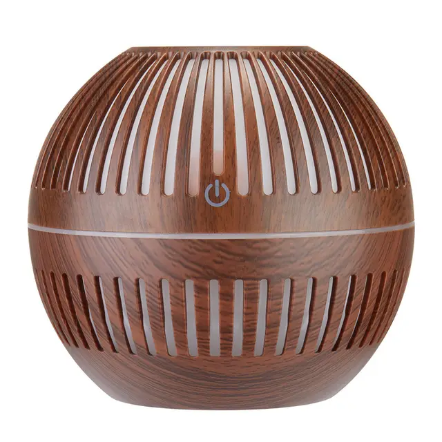 Hollow wood grain aromatherapy humidifier Dark - Shop at LoveMi