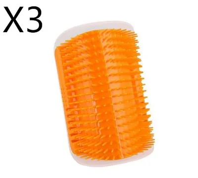 Cat Self Grooming Brush Orange 3Pcs - Shop at LoveMi