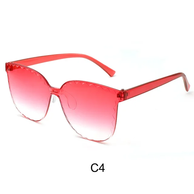 Frameless one piece sunglasses Red - Shop at LoveMi