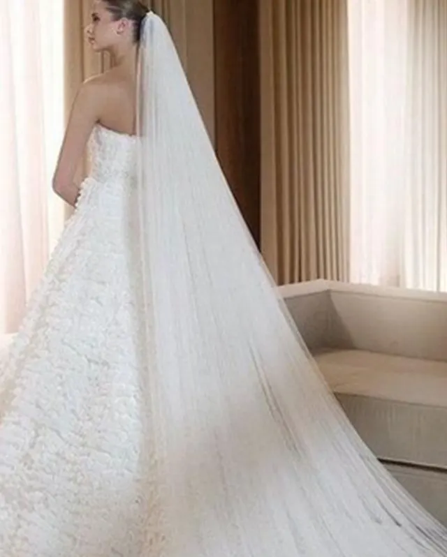 3 meters bridal veil White - Shop at LoveMi