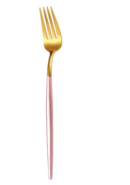tableware stainless steel spoon set Pink Gold Fork - Shop at LoveMi