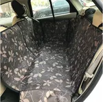Car Mounted Universal Rear Pet Car Waterproof Pad - Coffee Leaf