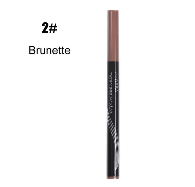 New Long Lasting Ultra Fine Four Comb Eyebrow Pencil Brunette - Shop at LoveMi