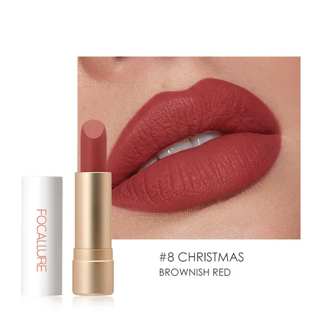 FOCALLURE pink matte lipstick Christmas - Shop at LoveMi