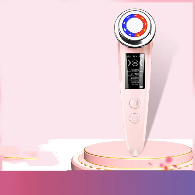 Beauty Instrument Household Face Import Export Pore Cleansing Facial Massager Cleansing Apparatus Pink - Shop at LoveMi