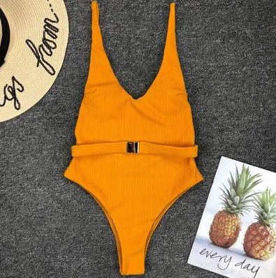 Maillot De Bain Une Nunzia Orange - Shop at LoveMi