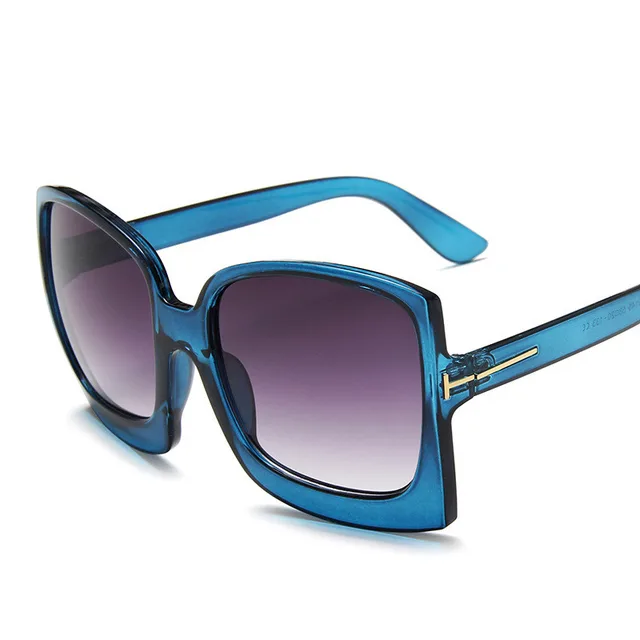 Retro bag flower leopard sunglasses Blue - Shop at LoveMi