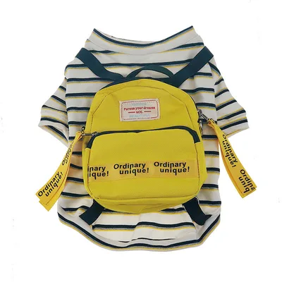 Dog clothes black strap Yellow - Shop at LoveMi