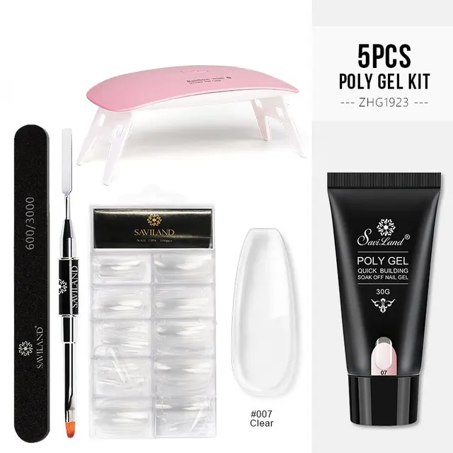 Quick Extension Gel Crystal Gel Nail Set Clear - Shop at LoveMi