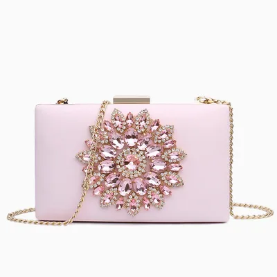 Chain bag with one shoulder slung bag Pink - Shop at LoveMi