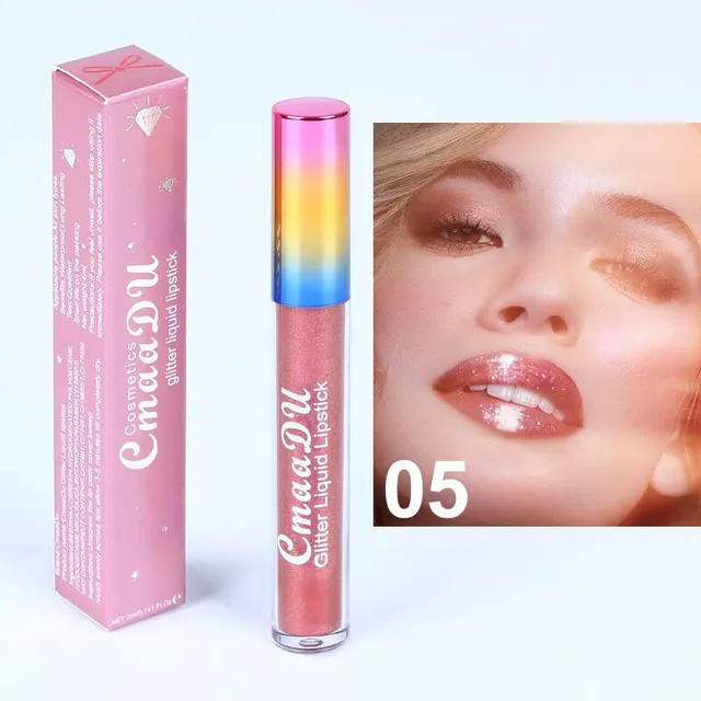 Symphony shiny matte metal lip gloss lipstick 05 Style - Shop at LoveMi