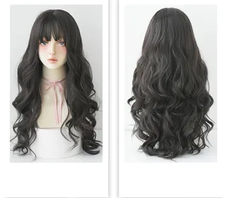 Golden big wavy wig - Cold Brown