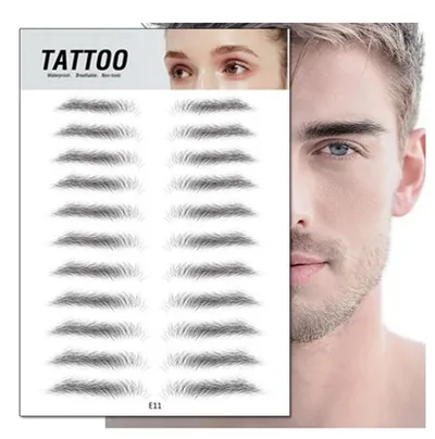 Waterproof 6D Eyebrow Tattoo Semi Permanent Embroidery Natural Long Lasting Fake Eyebrow 11Style 2Pcs - Shop at LoveMi