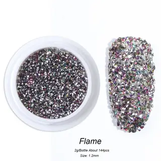 Nail jewelry colored diamonds - Color - View 1