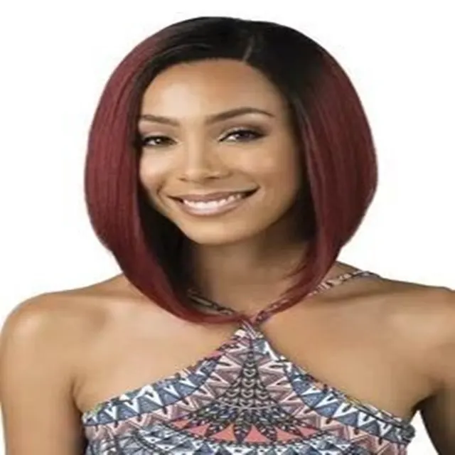 Fashion Beauty Bobo Wig Wine Red - Shop at LoveMi