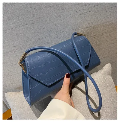 Fashionable Korean All Match Girl Messenger Bag Blue - Shop at LoveMi