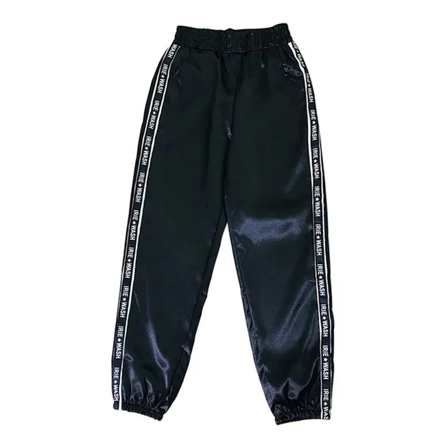 Webbing wide leg pants Black - Shop at LoveMi