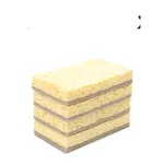 Oil free dishcloth for kitchen cleaning - 4Yellow