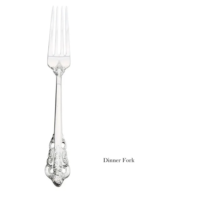 304 stainless steel western style gold tableware Silver - Shop at LoveMi