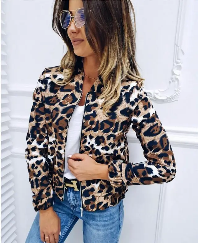 Fashion Leopard Loose Explosion Jacket - Shop at LoveMi