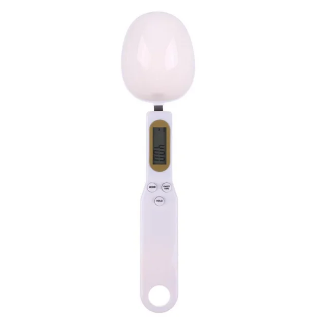 LCD Digital Kitchen Scale Electronic Cooking Food Weight Measuring Spoon Grams Coffee Tea Sugar Spoon Scale Kitchen Tools White - Shop at LoveMi