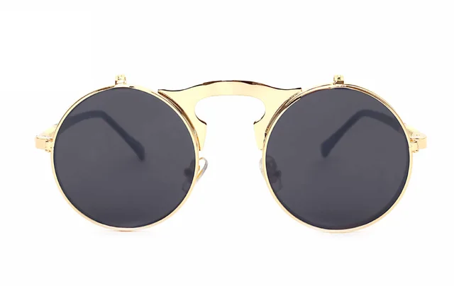 Retro Steampunk Flippable Design Sunglasses C1 - Shop at LoveMi