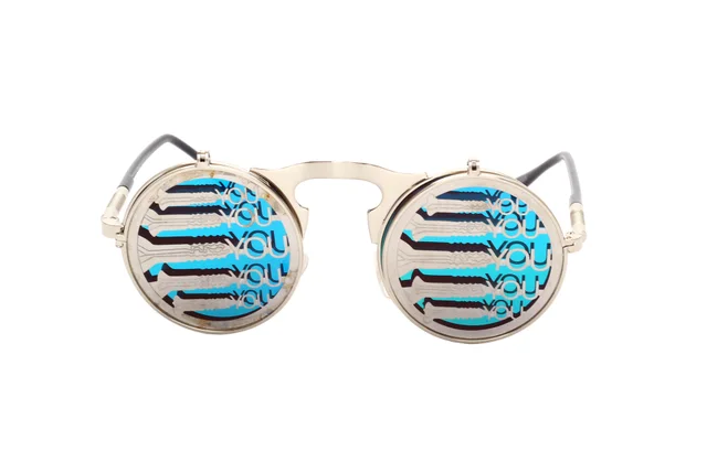 Retro Steampunk Flippable Design Sunglasses C18 - Shop at LoveMi