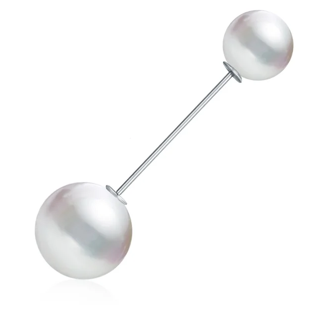 All match free sewing pearl brooch Silver - Shop at LoveMi
