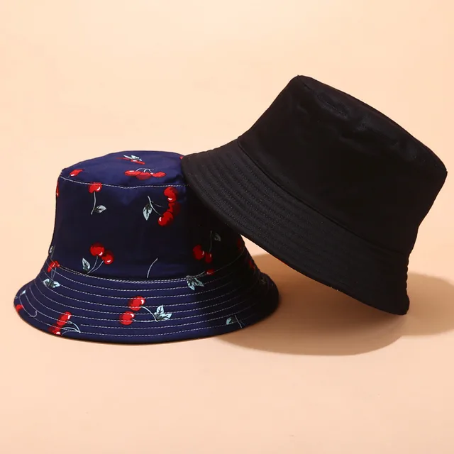 Tropical printed fruit sun hat for outdoor sports Cherry2 - Shop at LoveMi