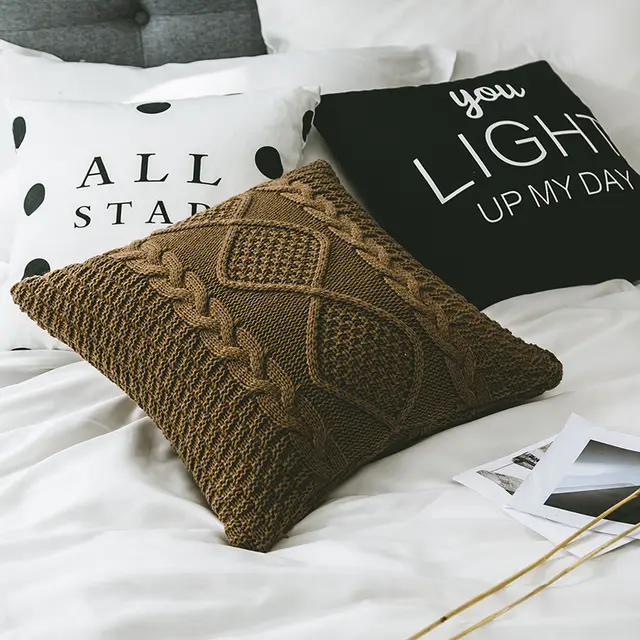 Home soft pillow case Light Coffee - Shop at LoveMi
