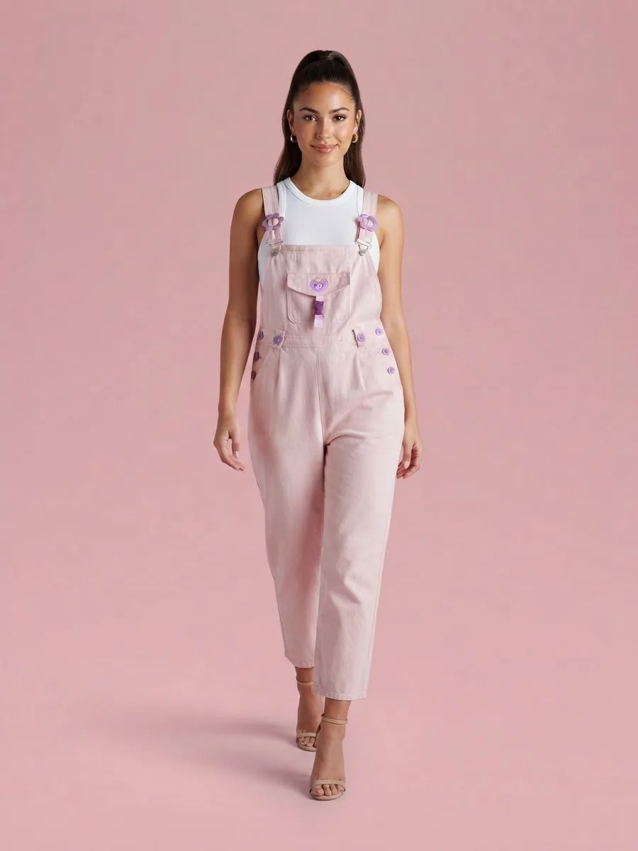 Wide Leg Bib Overalls