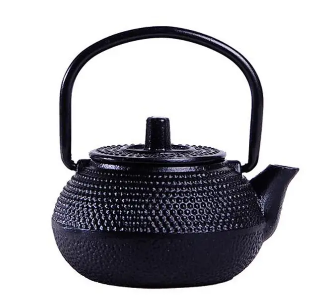 Tea Pet Ornaments Mini Cast Iron Pot Kung Fu Tea Set Black - Shop at LoveMi