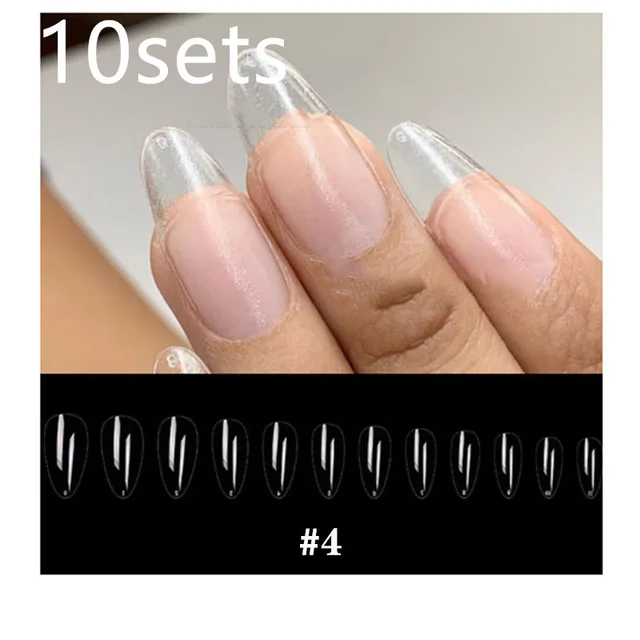 Transparent extension nail 10Sets 4 Style - Shop at LoveMi
