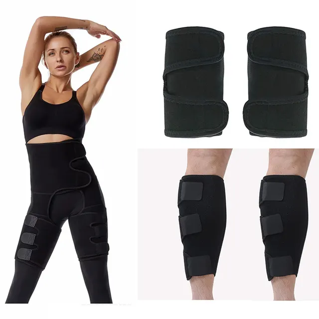 Three in one hip belt burst sweat plastic belt Black Set - Shop at LoveMi