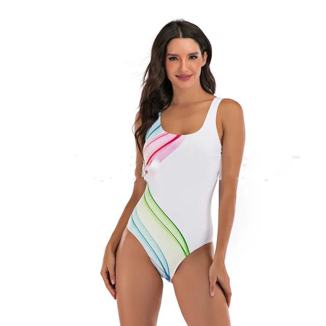 European And American One piece Swimsuit Female Sexy Bikini White - Shop at LoveMi