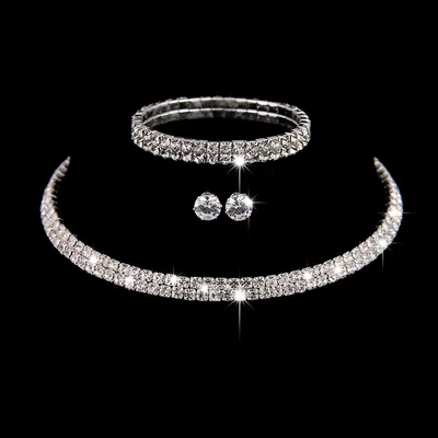 Bridal jewelry , bridal three sets of hot sell, Europe and the United States wedding accessories, wedding jewelry set 426 Default - Shop at LoveMi