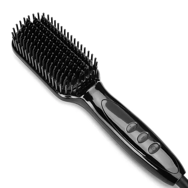 Straight Hair Comb Ceramic Shape Comb Black - Shop at LoveMi