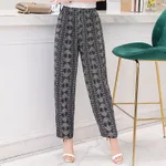 Bloomers plus size mother pants cotton linen pants - 4Color-Xl - View 1