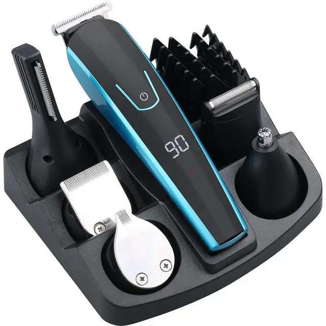 Hair trimmer electric clipper shaver beard shaving machine Blue - Shop at LoveMi